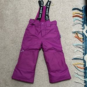 Kamik Harper snow bibs Little girls sz4